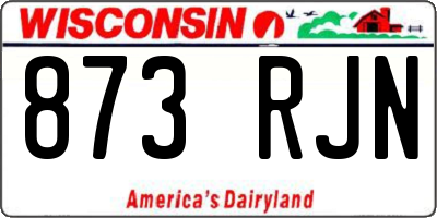 WI license plate 873RJN