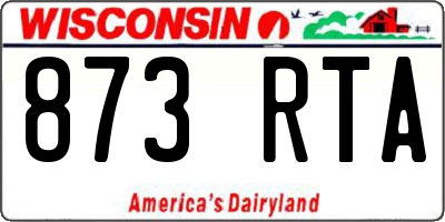 WI license plate 873RTA