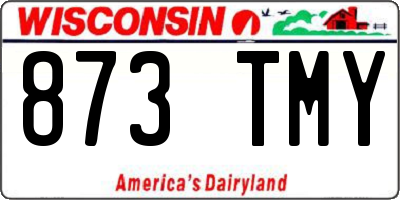 WI license plate 873TMY