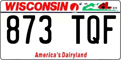 WI license plate 873TQF