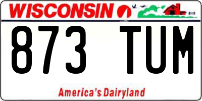 WI license plate 873TUM