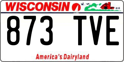 WI license plate 873TVE