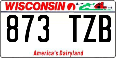 WI license plate 873TZB