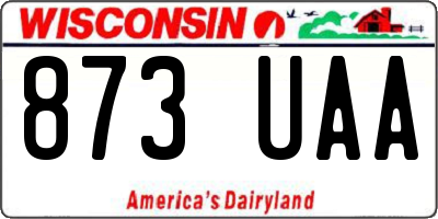 WI license plate 873UAA