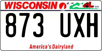 WI license plate 873UXH