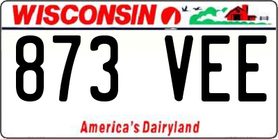 WI license plate 873VEE