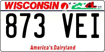 WI license plate 873VEI