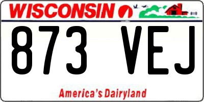 WI license plate 873VEJ