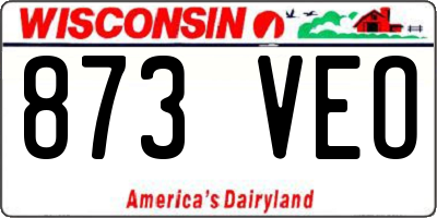 WI license plate 873VEO