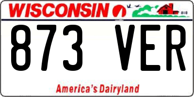WI license plate 873VER