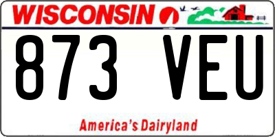 WI license plate 873VEU