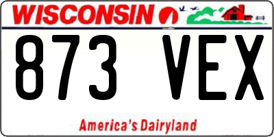 WI license plate 873VEX