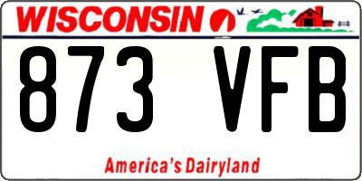 WI license plate 873VFB
