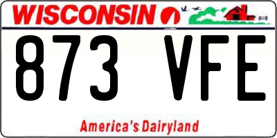 WI license plate 873VFE