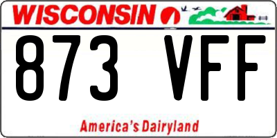 WI license plate 873VFF