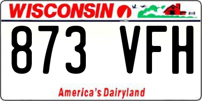 WI license plate 873VFH