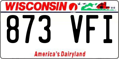 WI license plate 873VFI