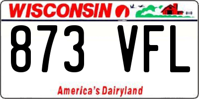 WI license plate 873VFL