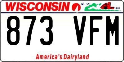 WI license plate 873VFM