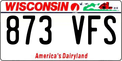 WI license plate 873VFS