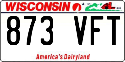 WI license plate 873VFT