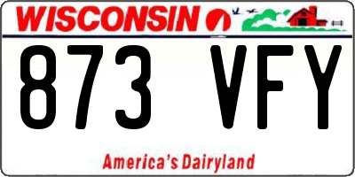 WI license plate 873VFY