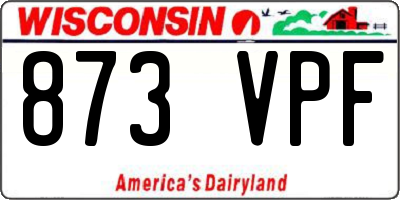 WI license plate 873VPF