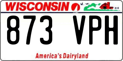 WI license plate 873VPH