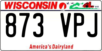 WI license plate 873VPJ