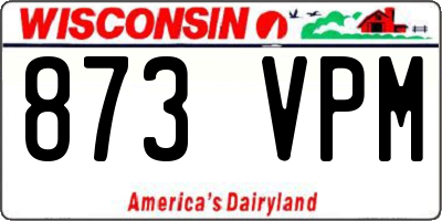 WI license plate 873VPM