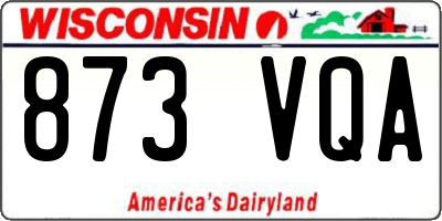 WI license plate 873VQA