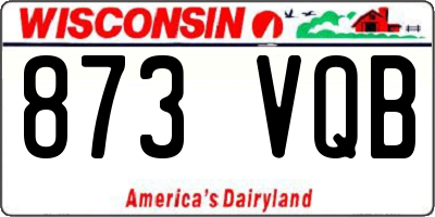 WI license plate 873VQB