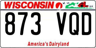 WI license plate 873VQD