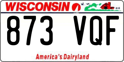 WI license plate 873VQF