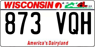 WI license plate 873VQH