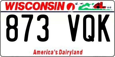 WI license plate 873VQK