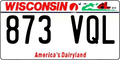 WI license plate 873VQL