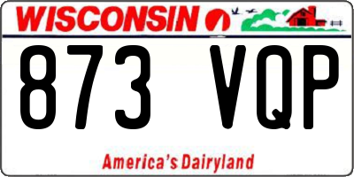 WI license plate 873VQP