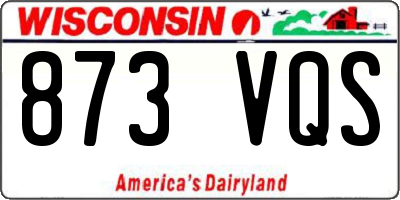 WI license plate 873VQS