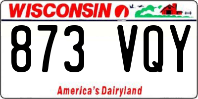 WI license plate 873VQY