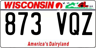 WI license plate 873VQZ