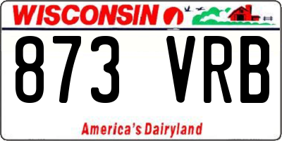 WI license plate 873VRB