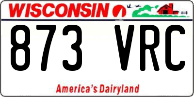WI license plate 873VRC