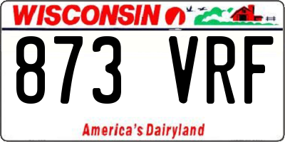 WI license plate 873VRF