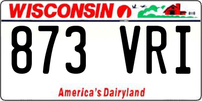 WI license plate 873VRI