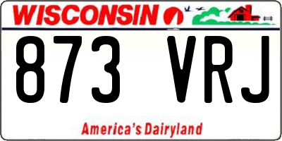 WI license plate 873VRJ