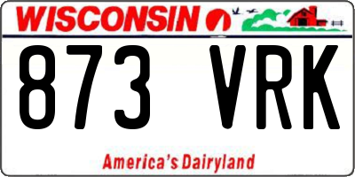 WI license plate 873VRK