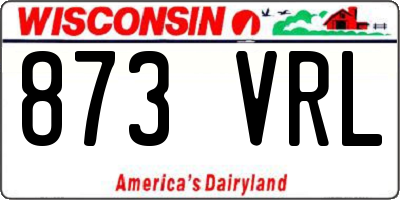 WI license plate 873VRL