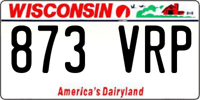 WI license plate 873VRP