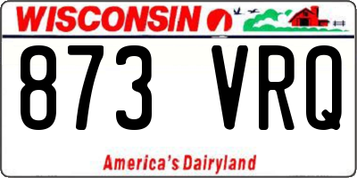 WI license plate 873VRQ